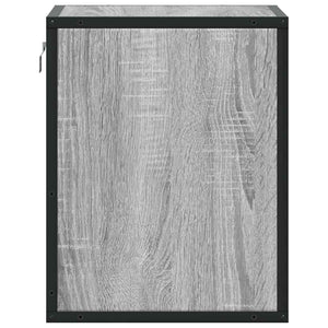 Wand-Nachttische, 2er Set, Grau Sonoma