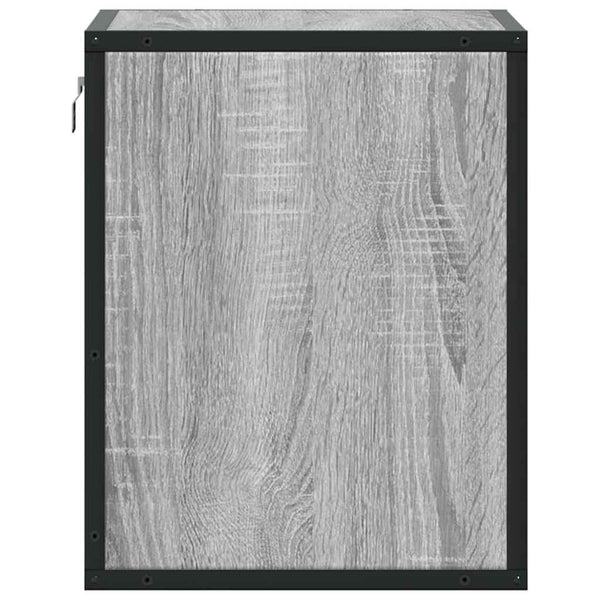 Wand-Nachttische, 2er Set, Grau Sonoma