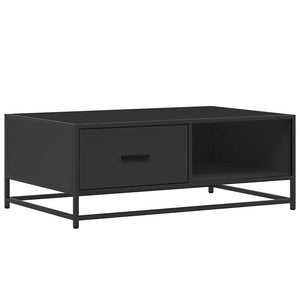 Schwarzer Couchtisch 90x57 cm