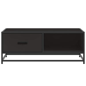Schwarzer Couchtisch 90x57 cm