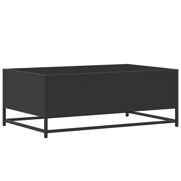 Schwarzer Couchtisch 90x57 cm