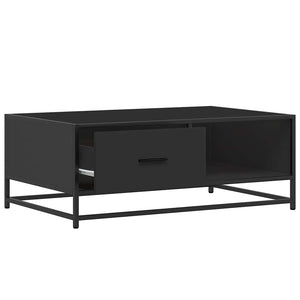 Schwarzer Couchtisch 90x57 cm