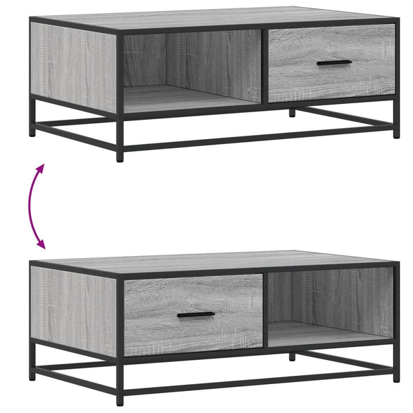 Couchtisch Grau Sonoma 90x57 cm