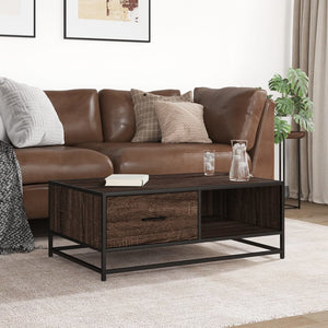 Couchtisch Braun Eichenoptik 90x57 cm