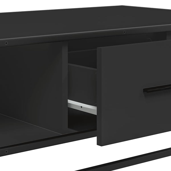 Schwarzer Couchtisch 100x57 cm