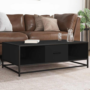 Schwarzer Couchtisch 100x57 cm