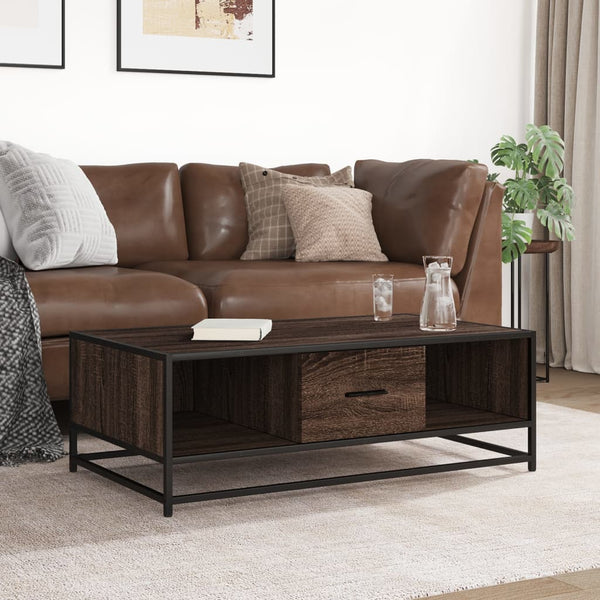 Couchtisch Braun Eichenoptik 100 cm
