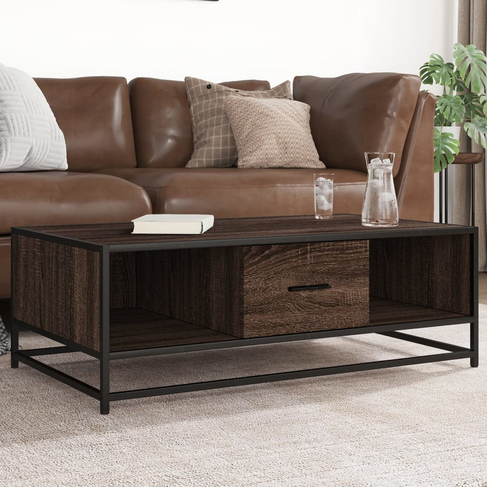 Couchtisch Braun Eichenoptik 100 cm