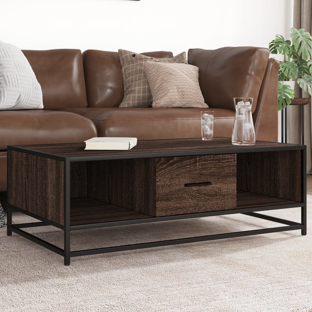 Couchtisch Braun Eichenoptik 100 cm