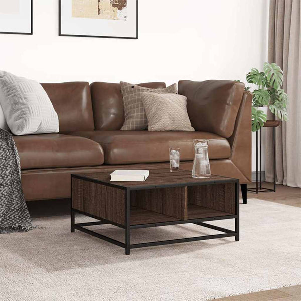 Couchtisch Braun Eiche 60,5x60,5 cm