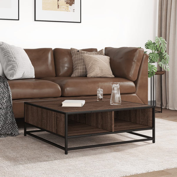 Couchtisch Braun Eichenoptik 80x80 cm