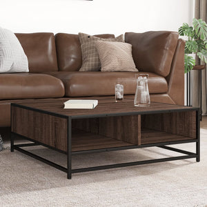 Couchtisch Braun Eichenoptik 80x80 cm