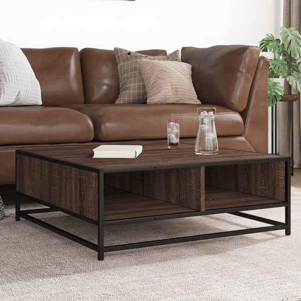 Couchtisch Braun Eichenoptik 80x80 cm