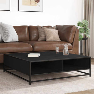 Schwarzer Couchtisch 100x100 cm