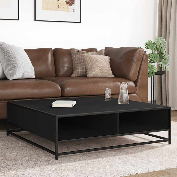 Schwarzer Couchtisch 100x100 cm