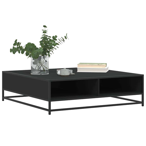 Schwarzer Couchtisch 100x100 cm