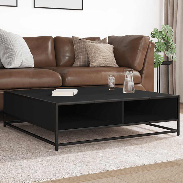 Schwarzer Couchtisch 100x100 cm