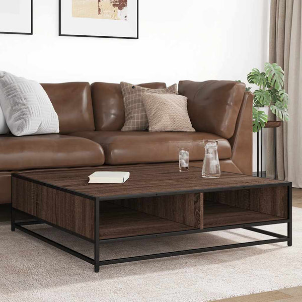 Couchtisch Braun Eichenoptik 100x100 cm