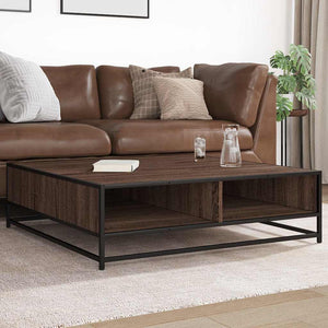 Couchtisch Braun Eichenoptik 100x100 cm