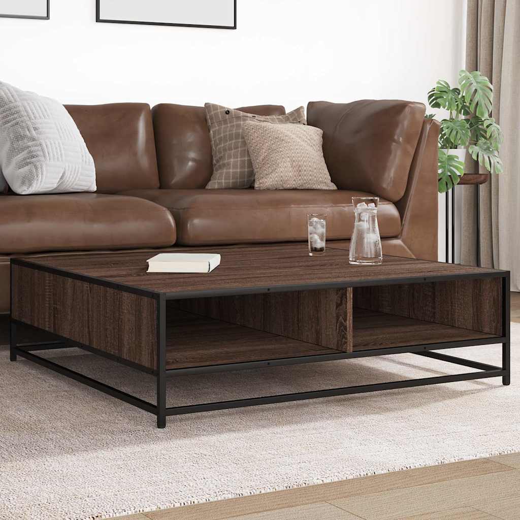 Couchtisch Braun Eichenoptik 100x100 cm