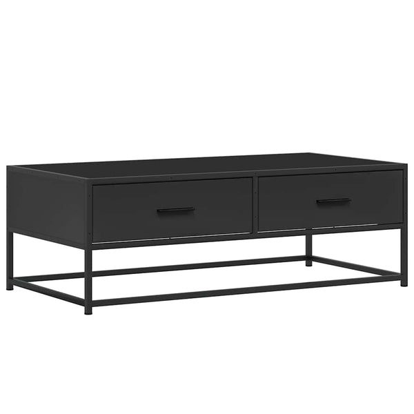 Schwarzer Couchtisch 100x50 cm