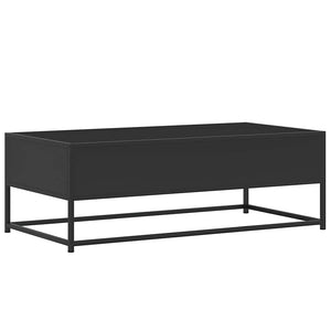 Schwarzer Couchtisch 100x50 cm