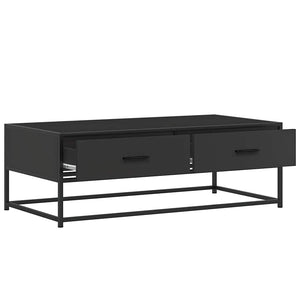 Schwarzer Couchtisch 100x50 cm