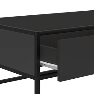 Schwarzer Couchtisch 100x50 cm