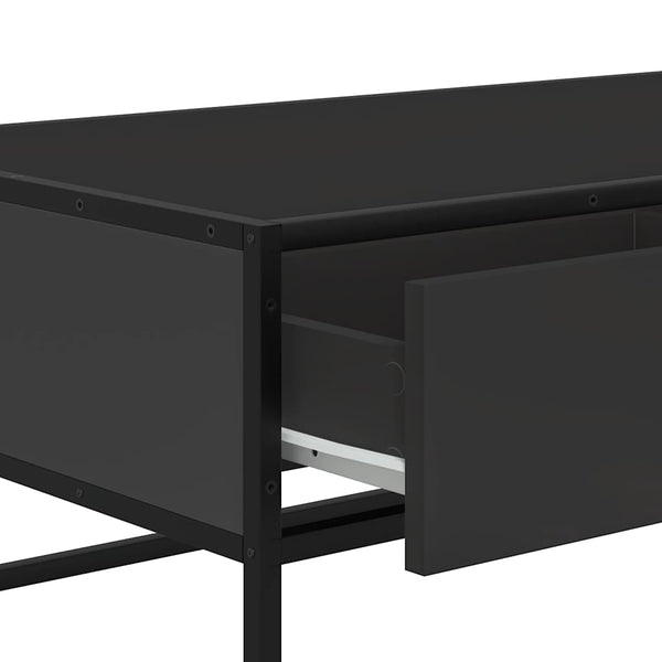 Schwarzer Couchtisch 100x50 cm