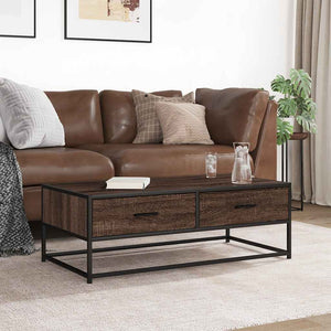 Couchtisch Braun Eichenoptik 100x50 cm