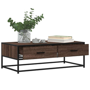 Couchtisch Braun Eichenoptik 100x50 cm