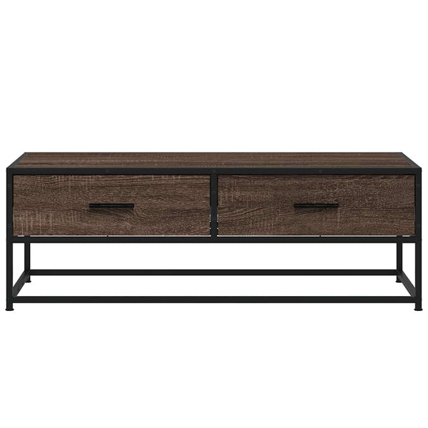Couchtisch Braun Eichenoptik 100x50 cm