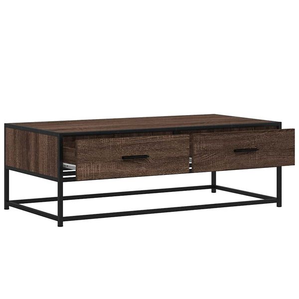 Couchtisch Braun Eichenoptik 100x50 cm