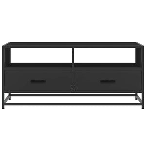 Schwarzer Couchtisch 100x50 cm