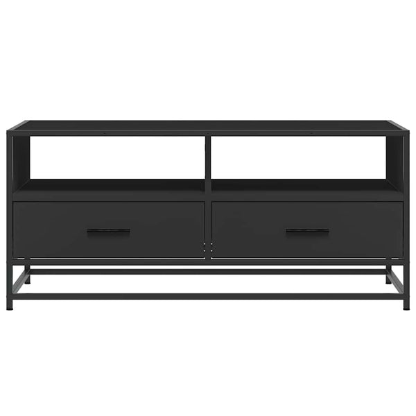 Schwarzer Couchtisch 100x50 cm