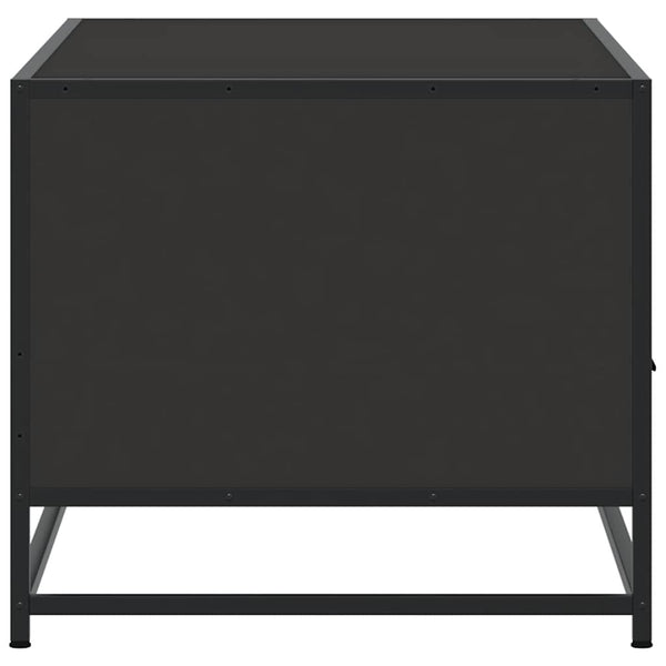Schwarzer Couchtisch 100x50 cm