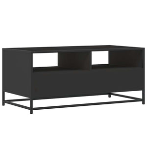 Schwarzer Couchtisch 100x50 cm