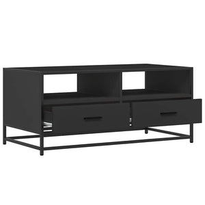 Schwarzer Couchtisch 100x50 cm