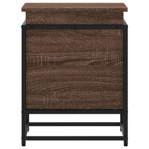 vidaXL Boîte de rangement avec couvercle aspect chêne 40x40x51,5 cm