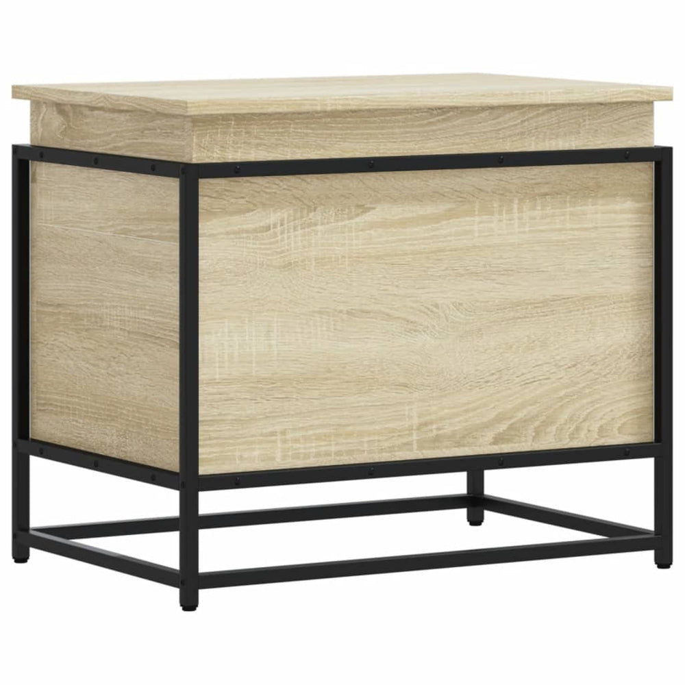 vidaXL Boîte de rangement avec couvercle Sonoma 60x40x51,5 cm Bois d'ingénierie