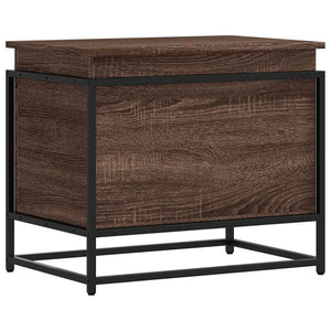vidaXL Boîte de rangement avec couvercle aspect chêne 60x40x51,5 cm