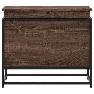 vidaXL Boîte de rangement avec couvercle aspect chêne 60x40x51,5 cm