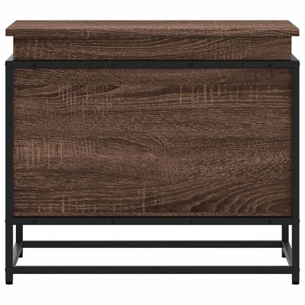 vidaXL Boîte de rangement avec couvercle aspect chêne 60x40x51,5 cm