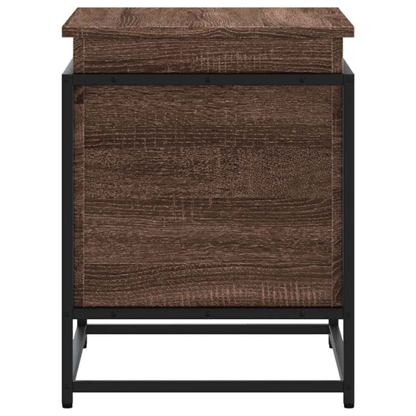 vidaXL Boîte de rangement avec couvercle aspect chêne 60x40x51,5 cm