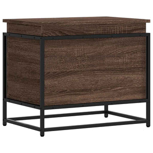 vidaXL Boîte de rangement avec couvercle aspect chêne 60x40x51,5 cm