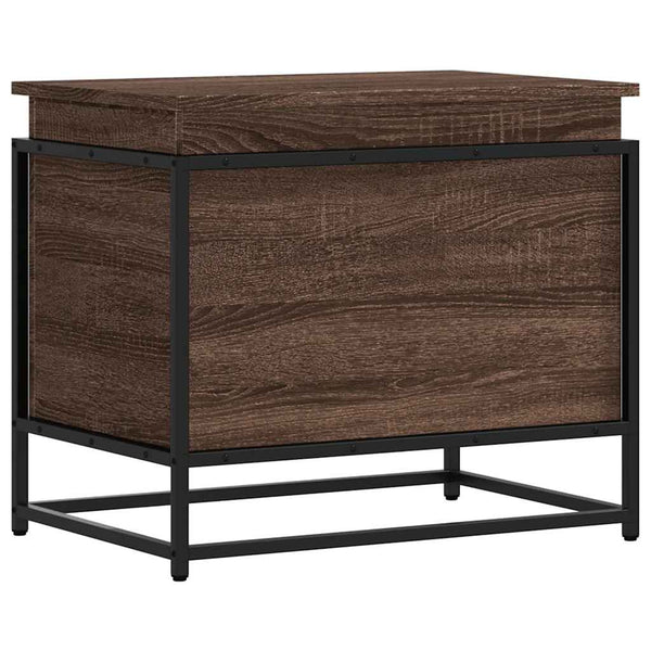 vidaXL Boîte de rangement avec couvercle aspect chêne 60x40x51,5 cm