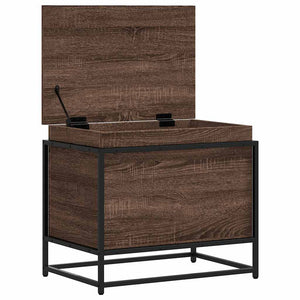 vidaXL Boîte de rangement avec couvercle aspect chêne 60x40x51,5 cm