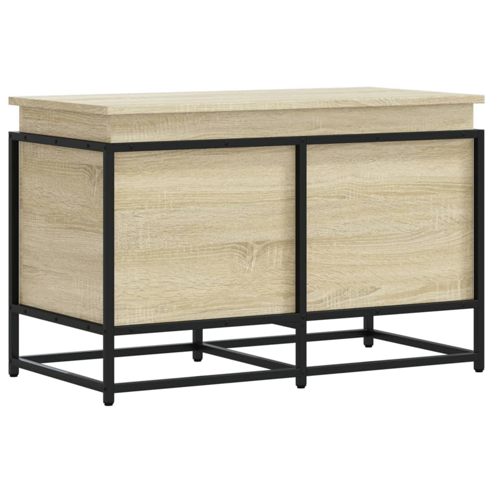 vidaXL Boîte de rangement avec couvercle Sonoma 80x40x51,5 cm Bois d'ingénierie