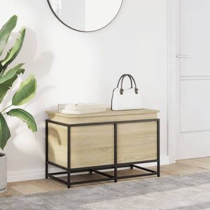 vidaXL Boîte de rangement avec couvercle Sonoma 80x40x51,5 cm Bois d'ingénierie