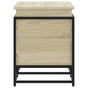vidaXL Boîte de rangement avec couvercle Sonoma 80x40x51,5 cm Bois d'ingénierie